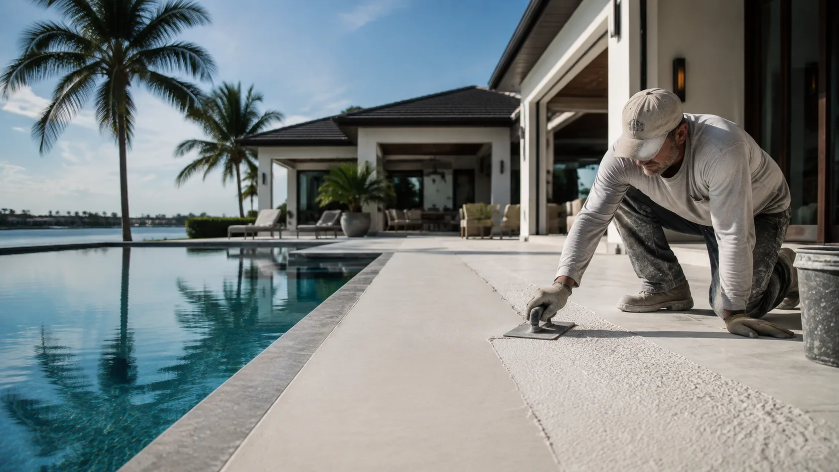 South Florida pool deck and outdoor living project