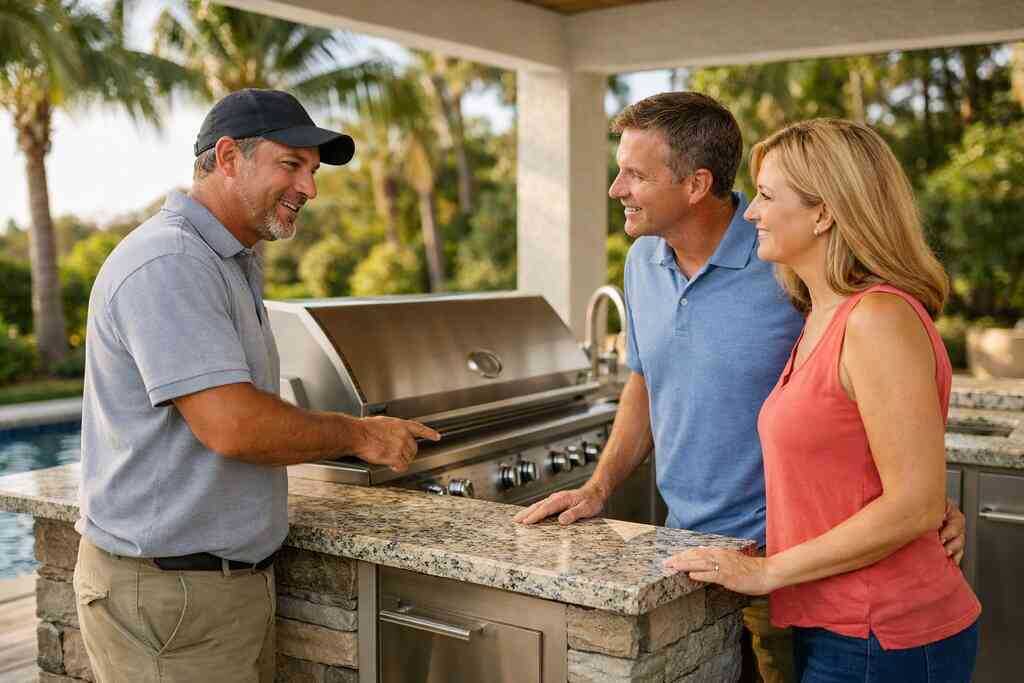 5. When plumbing, gas, electrical, and drainage turn a patio upgrade into a true build &mdash; South Florida Contractors