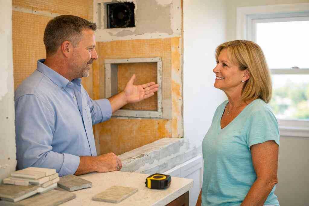 How mold-resistant bathroom materials, slip-resistant bathroom flooring, and proper exhaust fan installation work togeth