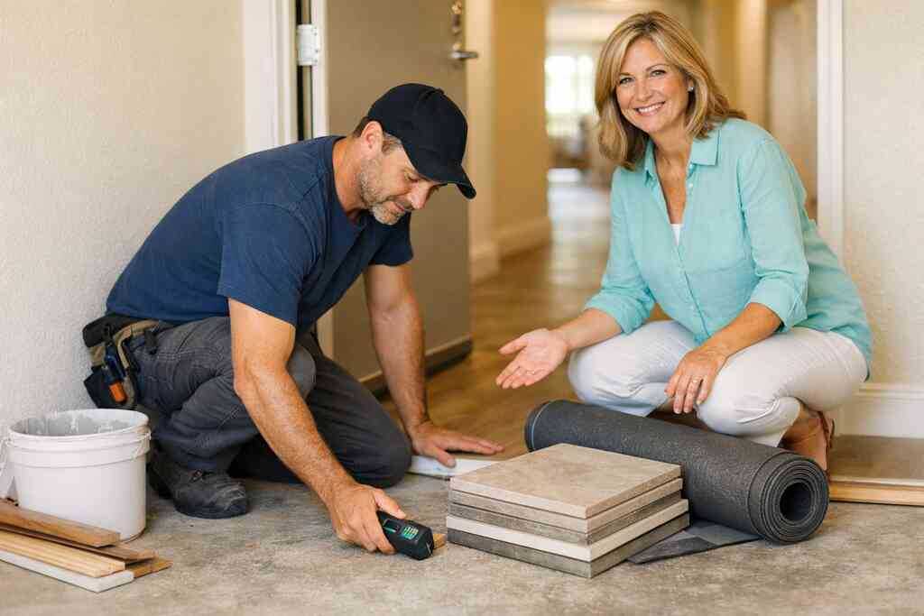 Baseboard and trim replacement, transition strips and thresholds, and the small line items that add up fast — South Flor