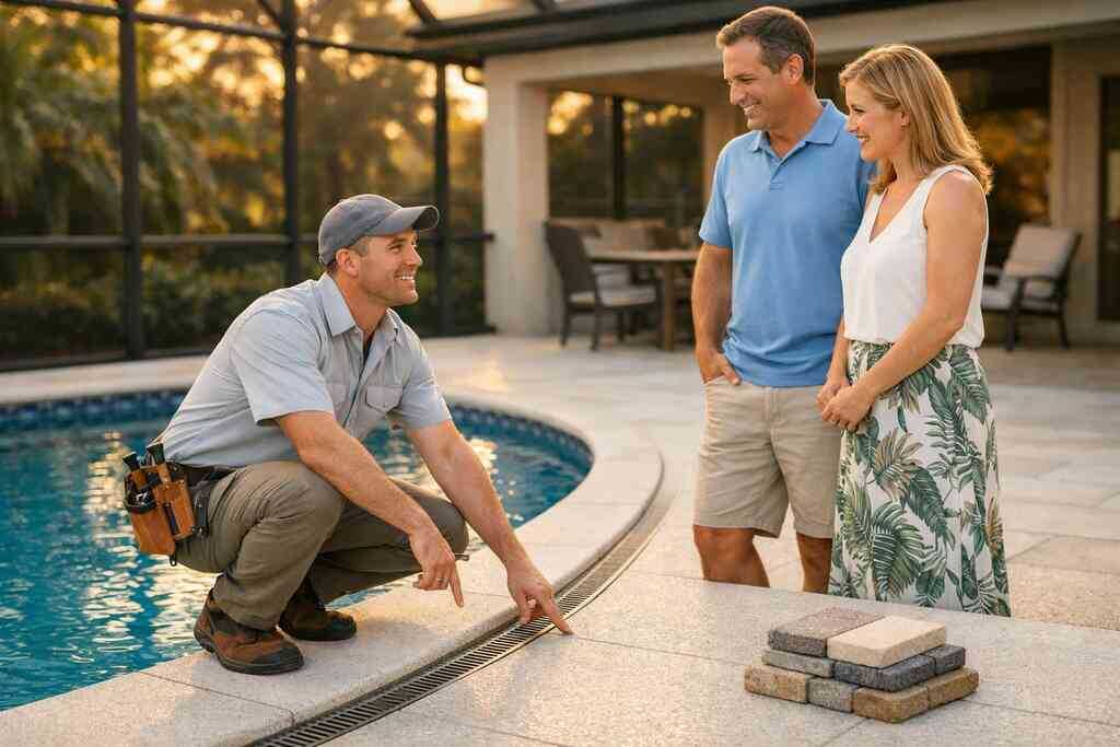 The signs that you need a pool deck contractor South Florida residents trust for resurfacing, pavers, or stamped concret