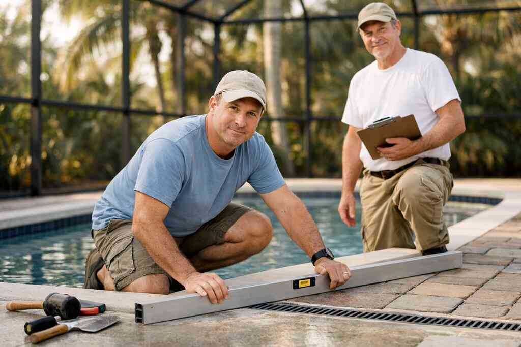 Why pool coping installation and deck drainage solutions can make or break the finished look &mdash; South Florida Contractors